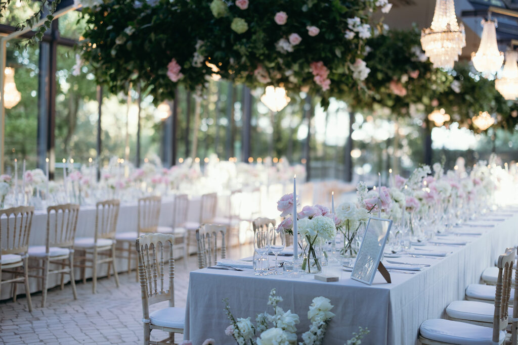 Elegant boutique destination wedding reception in Lisbon, Portugal